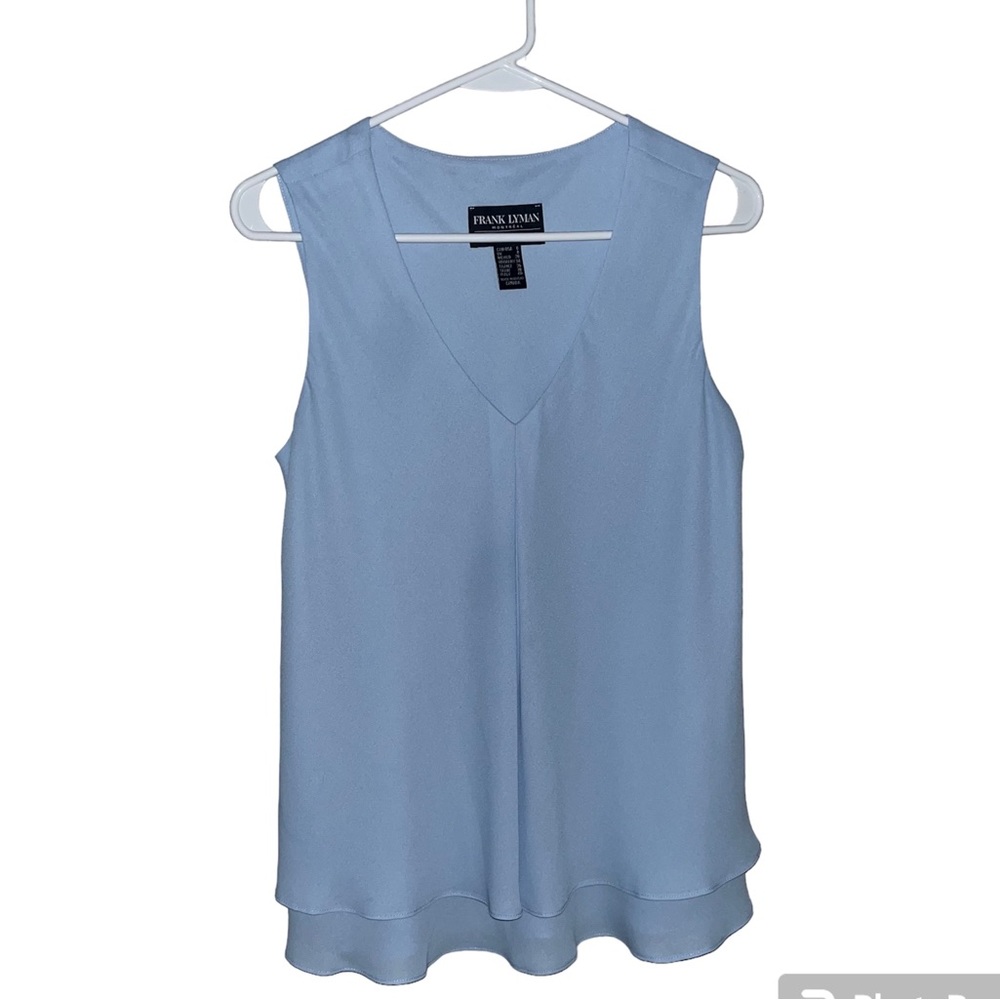 Frank Lyman powdered blue women tank top